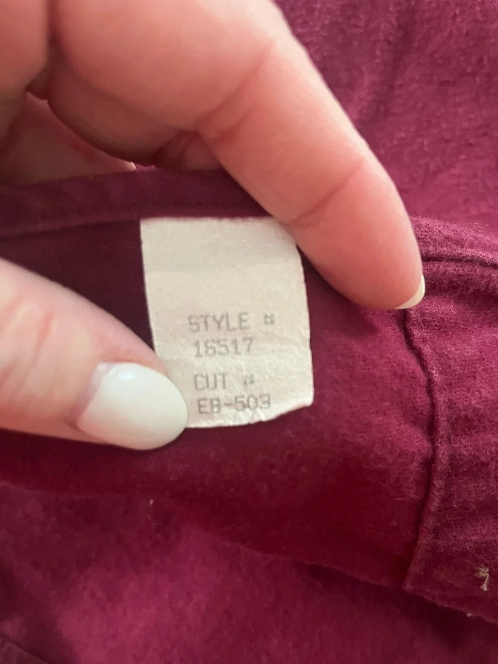 Vintage Eddie Bauer Maroon Heavy Chamois Flannel Shirt Size M